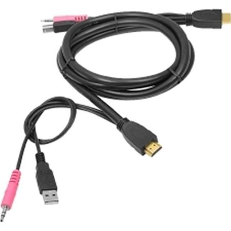 BETTERBATTERY USB HDMI KVM Cable with Audio and Mic BE60817